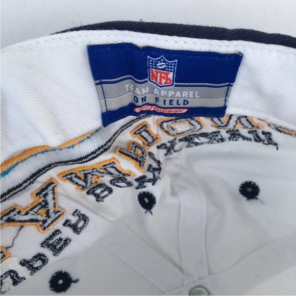 Vtg Rare Reebok NFl baseball cap superbowl 37 hat XXXVII 2003 - Oakland Raiders. - Picture 13 of 15
